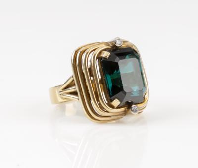 Brillant Turmalin Ring - Schmuck & Uhren