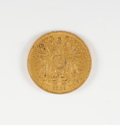 Goldmünze 10 Kronen, Marschall, Jg. 1909 - Arte e antiquariato