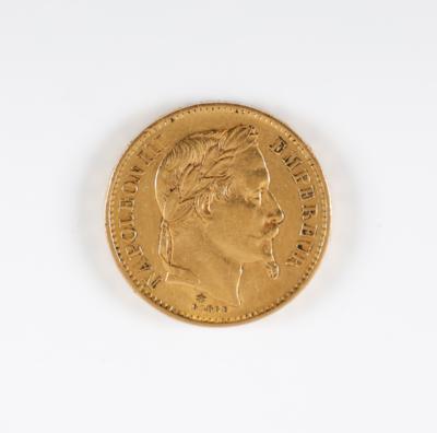 Goldmünze 20 Francs Napoleon III 1870 - Arte e antiquariato