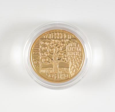Goldmünze 50 Euro, Klimt und seine Frauen, Die Erwartung - Art & Antiques