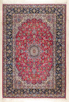 Isfahan Teppich, ca. 238 x 163 cm, Zentralpersien, Ende 20. Jahrhundert - Kunst & Antiquitäten
