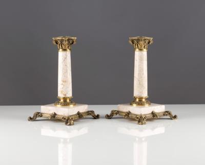Paar dekorative Kerzenleuchter, 20. Jahrhundert - Kunst & Antiquitäten