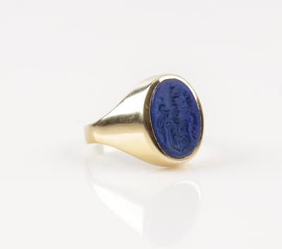 Lapislazuli Wappenring - Jewellery & watches