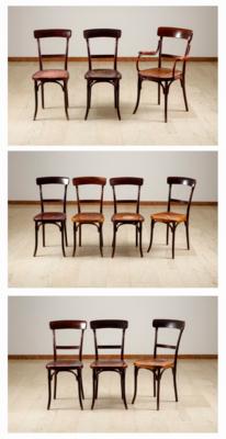 9 Sessel  &  Armlehnsessel, Fa. Thonet, Wien, um 1900/1910 - Art & Antiques