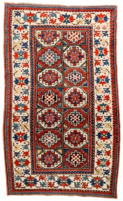 Antiker Moghan Teppich, ca. 223 x 133 cm, Südostkaukasus, um 1880 - Art & Antiques