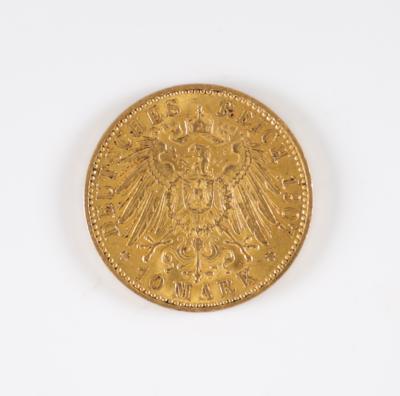 Goldmünze 10 Mark Wilhelm II 1907 - Kunst & Antiquitäten