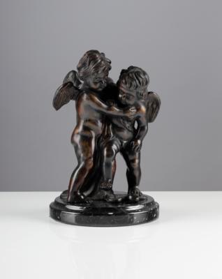 Paar zankende Amoretten, in der Art von Jean Baptiste Pigalle (1714-1785), 20. Jahrhundert - Art & Antiques