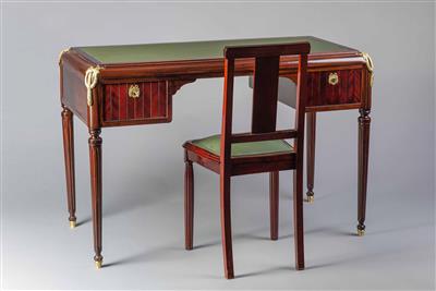 Art Deco Schreibtisch mit Sessel, Frankreich um 1920 - Podzimní aukce
