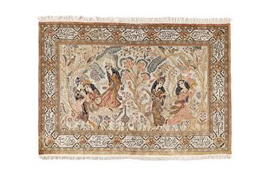 Ghom Seide, ca. 110 x 160 cm - Autumn auction