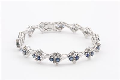 Saphir-Diamantarmband - Asta autunnale