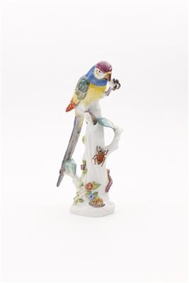 Zierfigur "Papagei auf Baumstamm" - Autumn auction