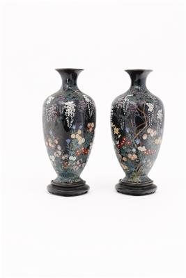 Paar Cloisonné-Vasen Japan 19. Jh. - Spring auction