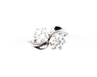 Brillantdamenring zus. ca. 2 ct - Asta autunnale