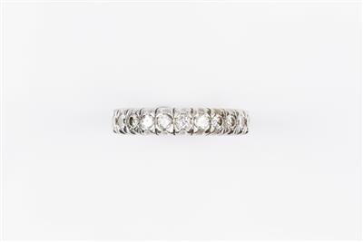 Brillant Memoryring zus. ca. 2 ct - Arte e antiquariato