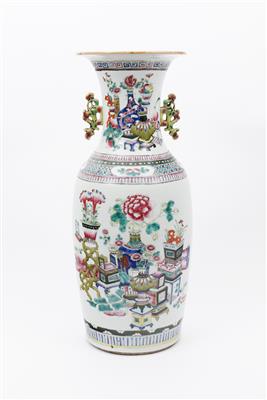 Famille rose-Bodenvase China 19. Jh. - Antiques and art