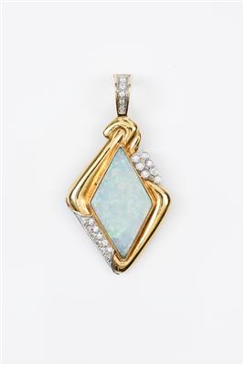 Opal-Brillantangehänge - Antiques and art