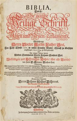 Biblia, Das ist: Die ganze Heilige Schrift des Alten und Neuen Testaments - Arte e antiquariato