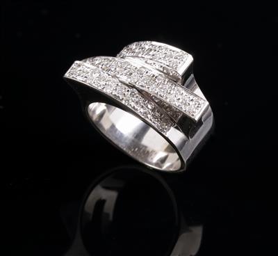 Brillant-Damenring zus. ca. 1,00 ct - Asta di primavera