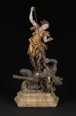 Hl. Erzengel Michael, Oberösterreichischer Kulturkreis, 17. Jahrhundert - Spring Auction