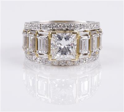 Brillant Diamantring zus. 4,46 ct - Autumn auction