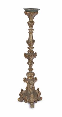 Großer barocker Altarleuchter, 18. Jahrhundert - Herbstauktion