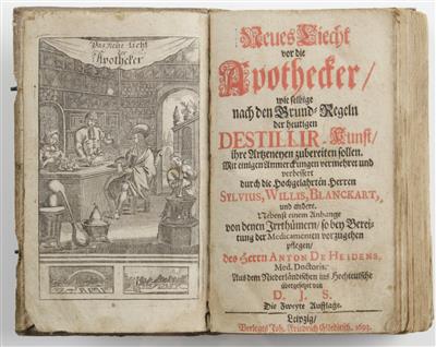 Vier medizinische Bücher, 17./18. Jahrhundert - Asta di primavera