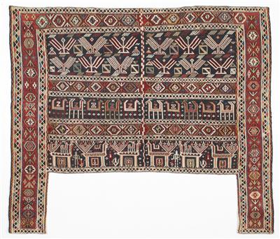 Azeri-Pferdedecke, ca. 102 x 120 cm, Südkaukasus, Ende 19. Jahrhundert - Autumn auction