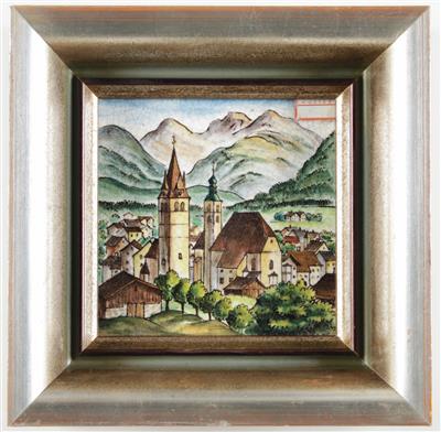 Bildplatte "Kitzbühel", Matthäus Fellinger (1924-2002), Ausführung Schleiss Gmunden - Autumn auction