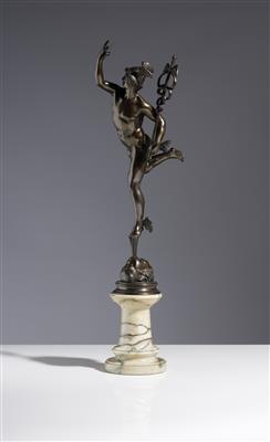 Merkur, nach Giovanni da Bologna, gen. Giambologna (1529-1608), um 1900/1920 - Aukce podzim