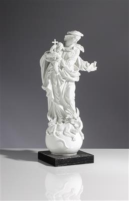 Maria Immaculata mit Christuskind, Entwurf Johann Joachim Kaendler (1706-1775) um 1738, Porzellanmanufaktur Meissen, 20. Jahrhundert - Spring Auction