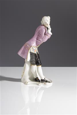 Octavio aus der Commedia dell'Arte, Entwurf Franz Anton Bustelli (1723-1763) um 1759/60, Porzellanmanufaktur Nymphenburg, 20. Jahrhundert - Frühlingsauktion