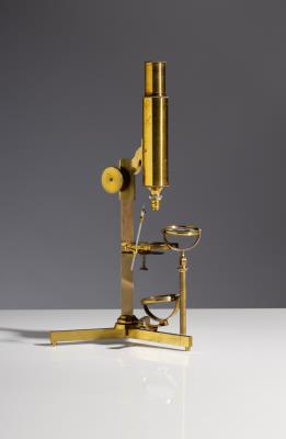 Biedermeier Mikroskop, Georg Simon Plössl (1794-1869), Wien, um 1840 - Asta di autunno