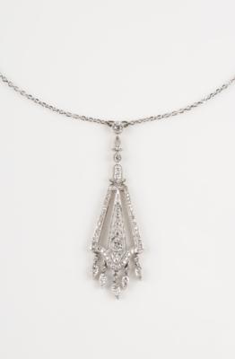 Altschliffbrillant, Diamant Collier, zus. ca. 1,60 ct - Jarní aukce