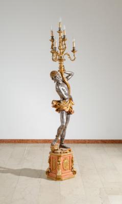 Repräsentative venezianische Leuchterfigur, 20. Jahrhundert - Asta di primavera
