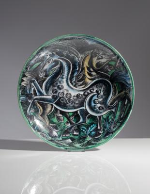 Wandteller - Schüssel "Pferde", Entwurf Franz von Zülow (Wien 1883-1963), um 1940/45 - Spring auction