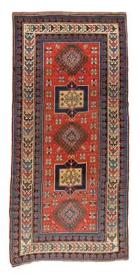 Antiker Kazak Fachralo Teppich, ca. 270 x 130 cm, Südwestkaukasus, um 1890 - Asta autunnale