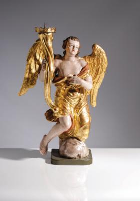 Barocker Leuchterengel, Österreich/Süddeutsch, 18. Jahrhundert - Podzimní aukce
