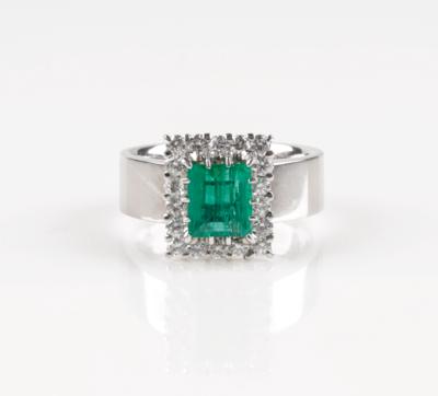 Brillant Smaragd Ring - Podzimní aukce