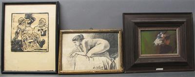 3 Bilder: a) Ludwig VOLTZ - Arte, antiquariato e gioielli