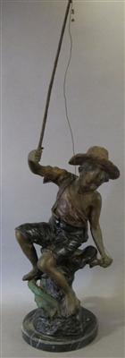 Skulptur "Der kleine Angler",20. Jhdt. - Kunst, Antiquitäten und Schmuck