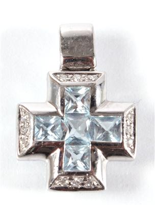 Diamantanhänger "Kreuz" - Um?ní, starožitnosti, šperky