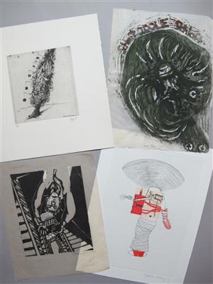 4 Grafiken: a) Clement MOREAU* - Kunst, Antiquitäten und Schmuck