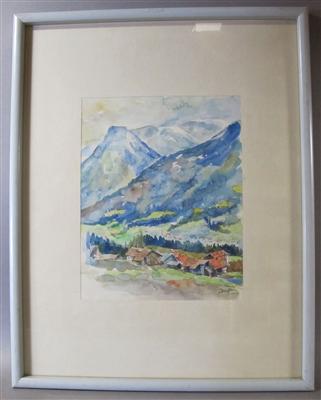 Aquarell des 20. Jhdts. - Kunst, Antiquitäten und Schmuck