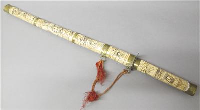 Stilettförmiges Messer mit Scheide, wohl China, 20. Jhdt. - Antiques, art and jewellery