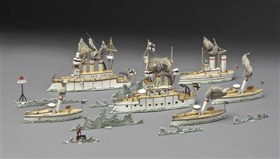 Compositions - Figuren Heyde  &  Co "Panzerflotte" Nr. 801 - Arte, antiquariato e gioielli