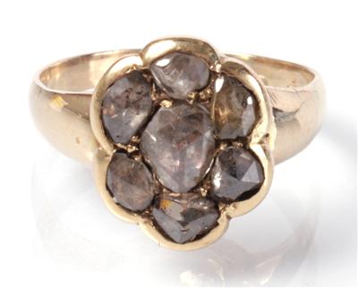 Diamantrauten-Damenring zus. ca. 0,50 ct - Antiques, art and jewellery