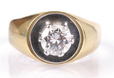 Brillantsolitärring ca. 0,65 ct - Antiques, art and jewellery