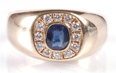 Brillantring zus. ca. 0,20 ct - Antiques, art and jewellery