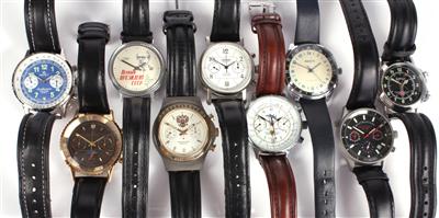 Sammlung (9 Stück) von russischen Armbanduhren - Kunst, Antiquitäten und Schmuck