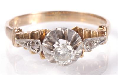 Brillantdamenring ca. 0,15 ct - Antiques, art and jewellery